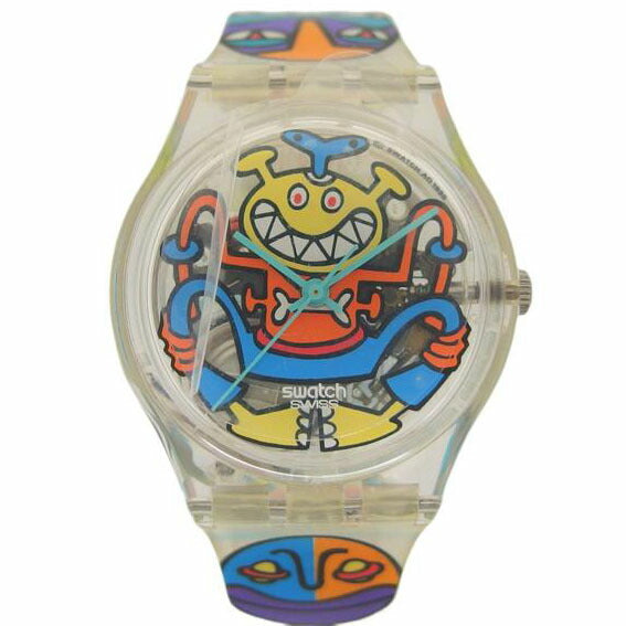 swatch スウォッチ/1996POP BONES/jim Avignonヴィンテージウォッチ/クォーツ/GK230//Aランク/04