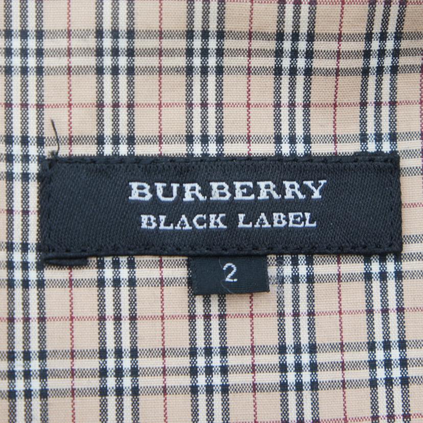 BURBERRY BLACKLABEL バーバリーブラックレーベル/半袖ジップシャツ/BMW22-903//ABランク/75