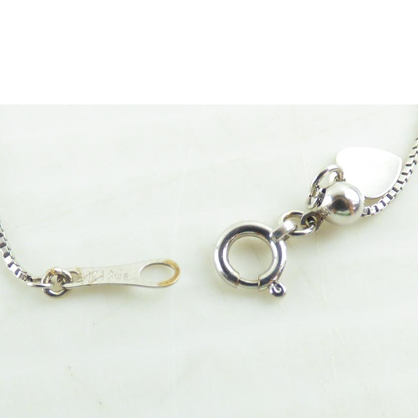 ◎K18WGダイヤネックレス0.08ct/668-3//ABランク/64