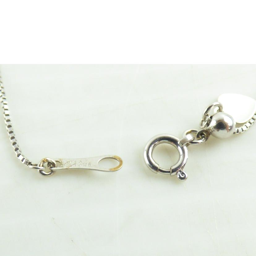 ◎K18WGダイヤネックレス0.08ct/668-3//ABランク/64