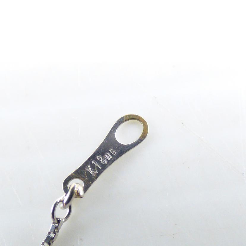 ◎K18WGダイヤネックレス0.08ct/668-3//ABランク/64