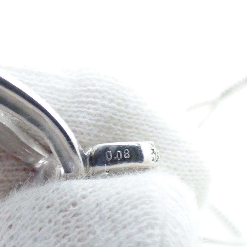 ◎K18WGダイヤネックレス0.08ct/668-3//ABランク/64