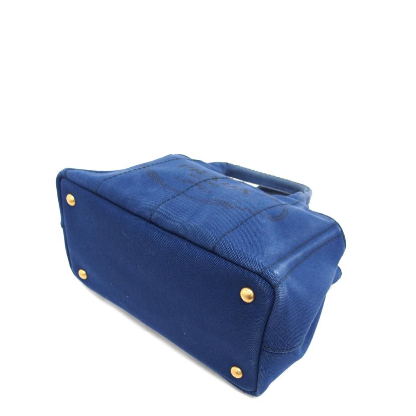 PRADA プラダ ショルダーバッグ キャンバス/カナパ/2WAYトートバッグ/ブルー//158/Bランク/04