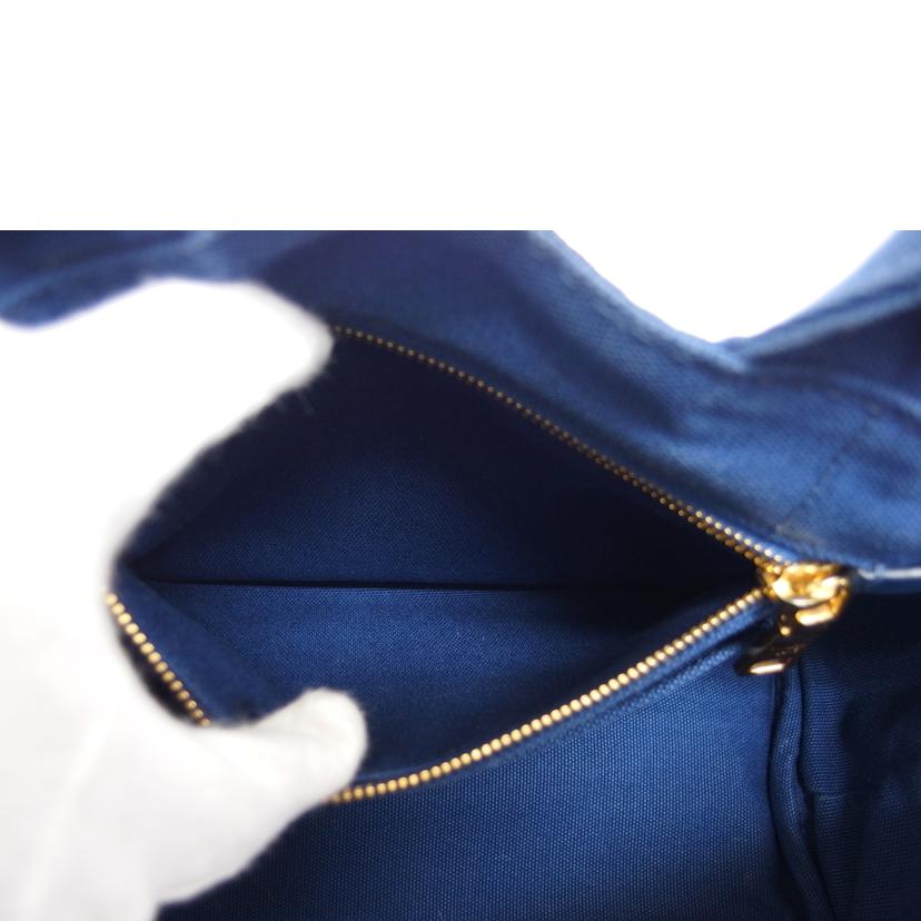 PRADA プラダ ショルダーバッグ キャンバス/カナパ/2WAYトートバッグ/ブルー//158/Bランク/04