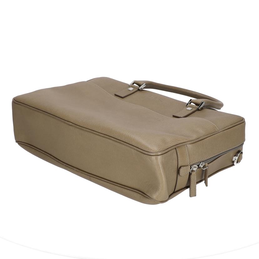 Ferragamo フェラガモ バッグ ブリーフケース ショルダー ハンド レザー メンズ/レザービジネスバック/2WAY/カーキ//ABランク/75