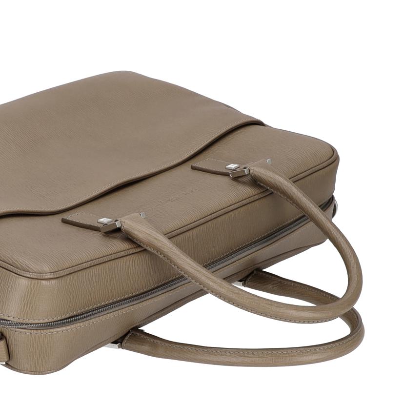 Ferragamo フェラガモ バッグ ブリーフケース ショルダー ハンド レザー メンズ/レザービジネスバック/2WAY/カーキ//ABランク/75