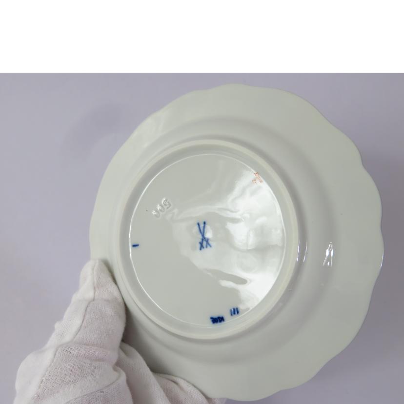 MEISSEN マイセン/ブルーオニオン レッド&ゴールド ミニプレート//SAランク/81