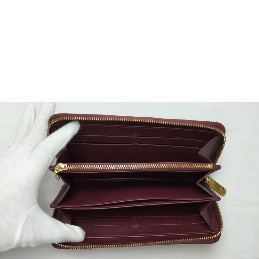 LV ルイヴィトン/ジッピーウォレット レオパード ヴェルニ/M91477//CA5100/ABランク/52