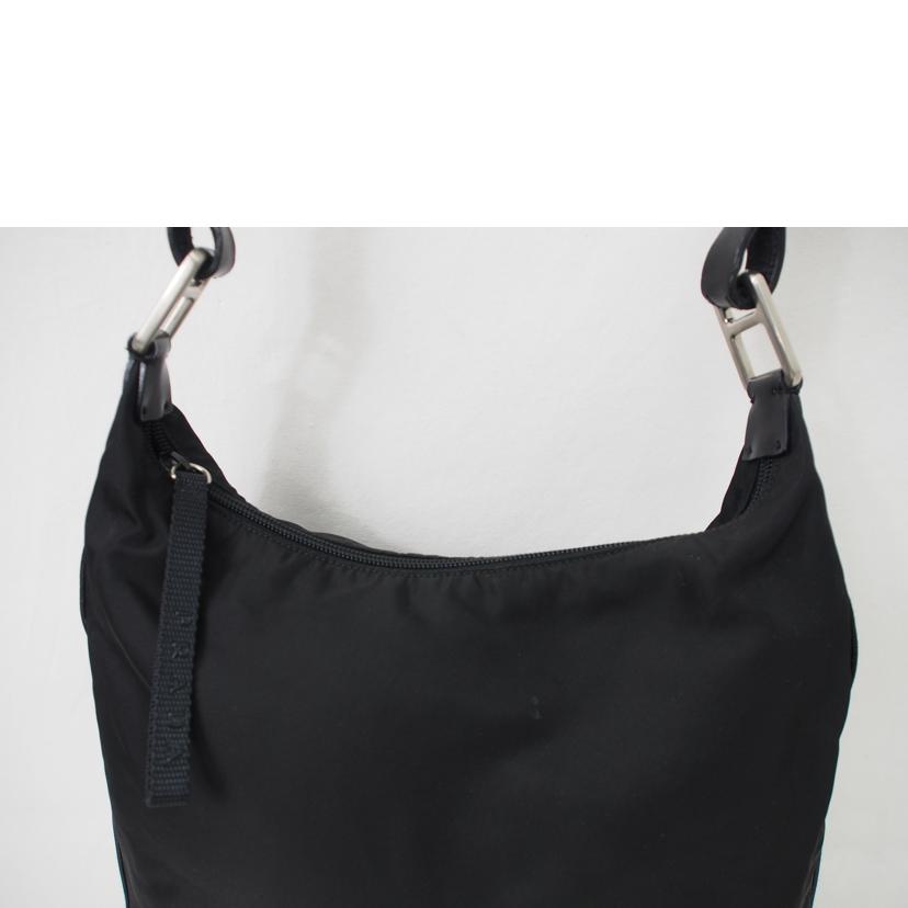 PRADA/ナイロン×レザー/ワンショルダー/ブラック//Bランク/78