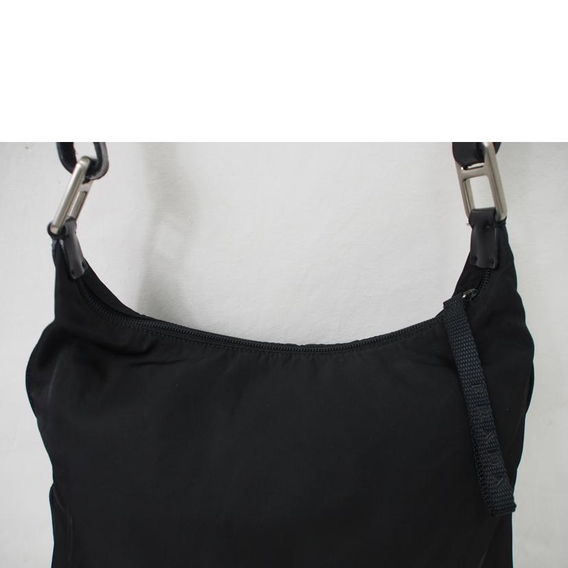 PRADA/ナイロン×レザー/ワンショルダー/ブラック//Bランク/78