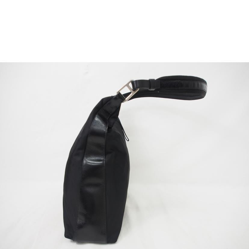 PRADA/ナイロン×レザー/ワンショルダー/ブラック//Bランク/78