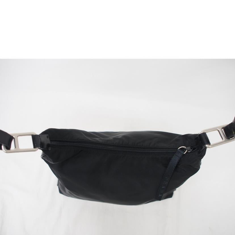 PRADA/ナイロン×レザー/ワンショルダー/ブラック//Bランク/78