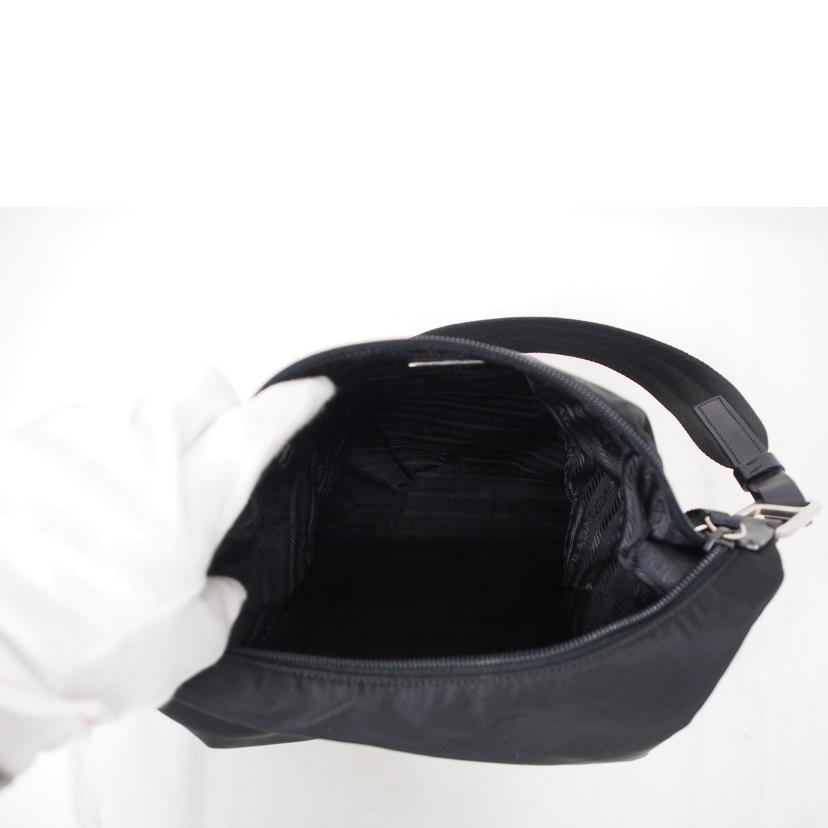 PRADA/ナイロン×レザー/ワンショルダー/ブラック//Bランク/78