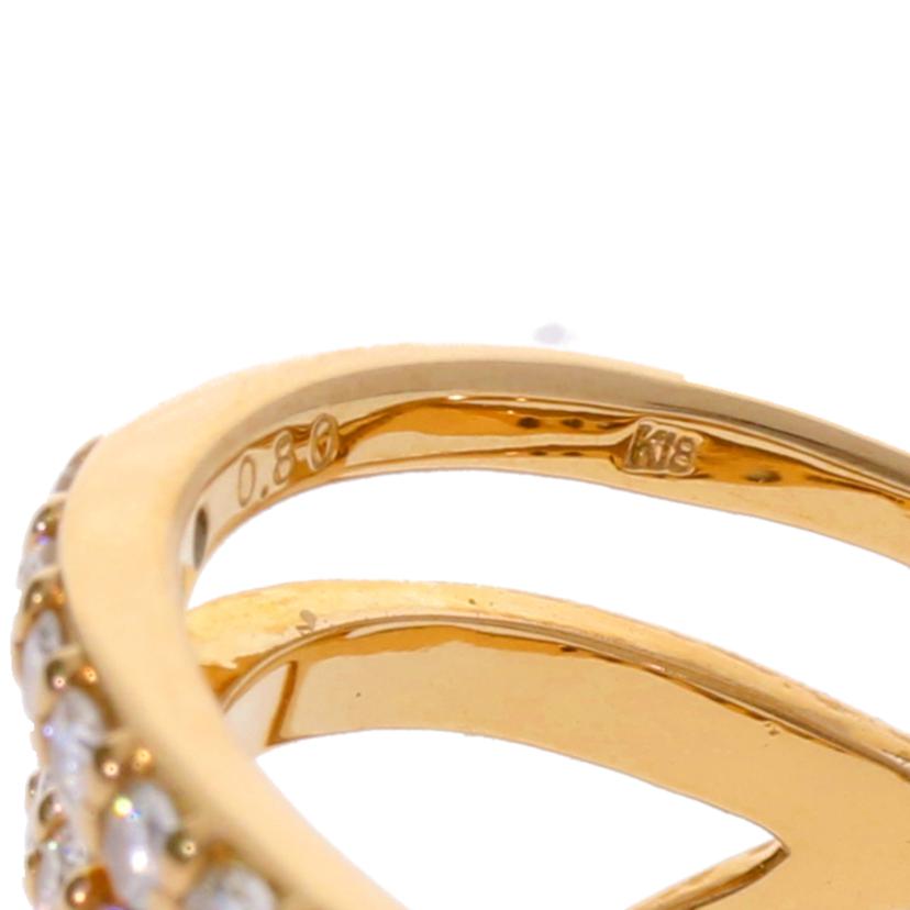 / K18PGダイヤリング0.80/#12.5//Aランク/75