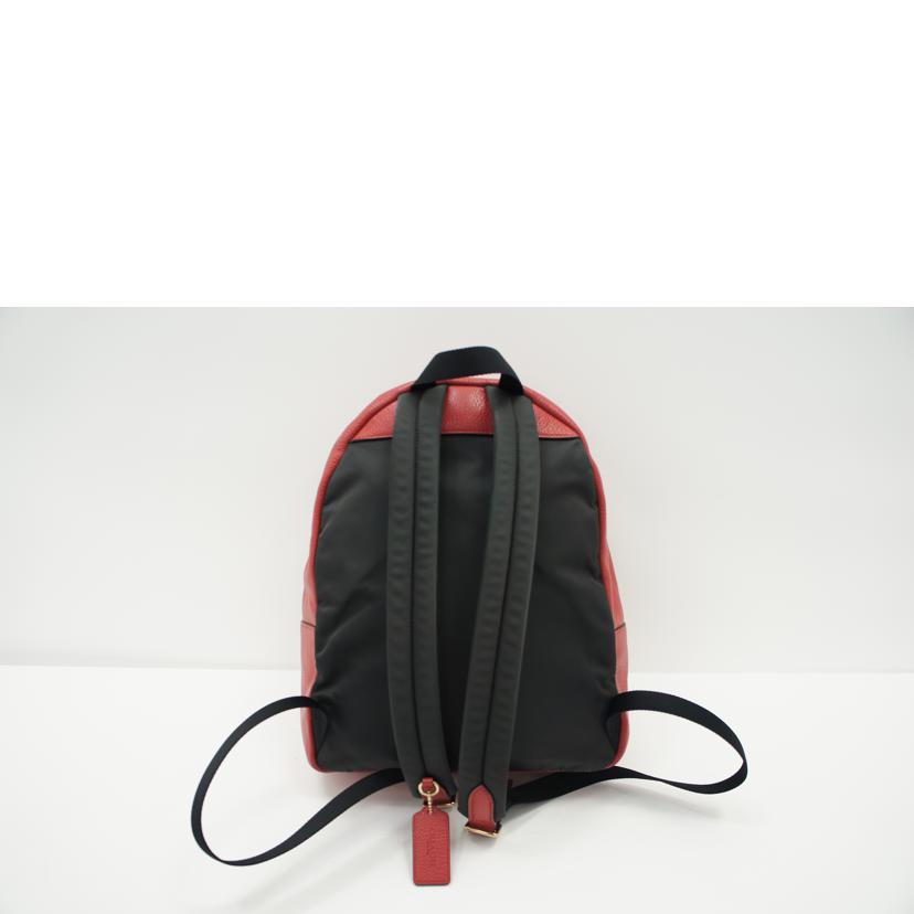COACH コーチ/チャーリーペブルドレザーミディアムバックパック/レッド/F30550//D1880/ABランク/75