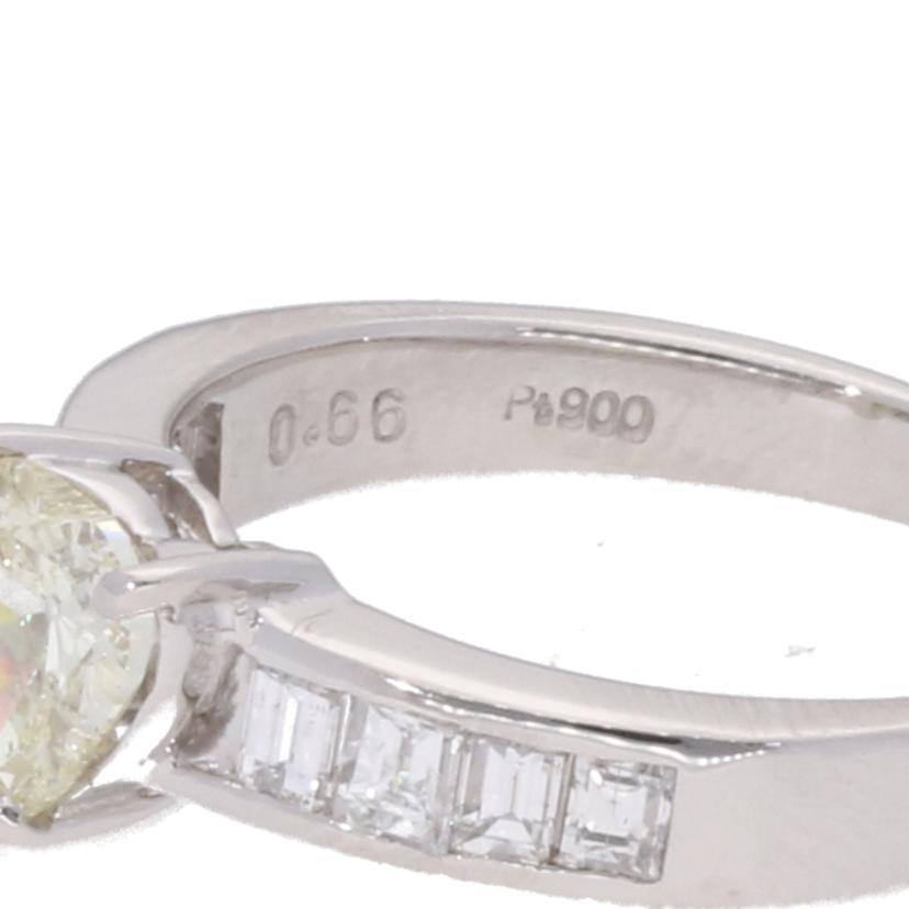 PT900ダイヤリング0.66/0.43ct//Aランク/75