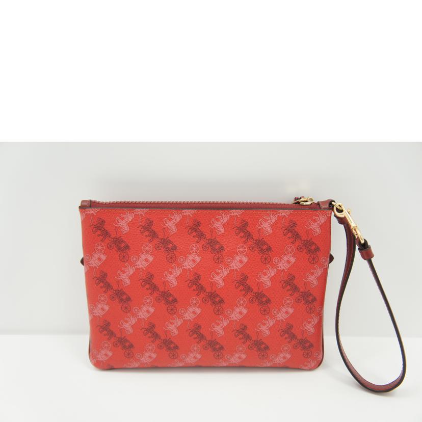 COACH コーチ/ホースアンドキャリッジポーチ/レッド/F84635//K1932/Aランク/75