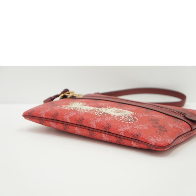 COACH コーチ/ホースアンドキャリッジポーチ/レッド/F84635//K1932/Aランク/75