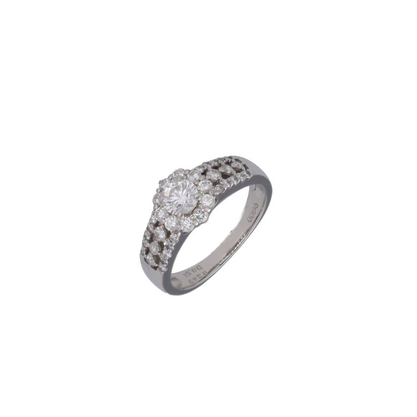 /◎ PT900ダイヤリング0.349/0.51ct//Aランク/75