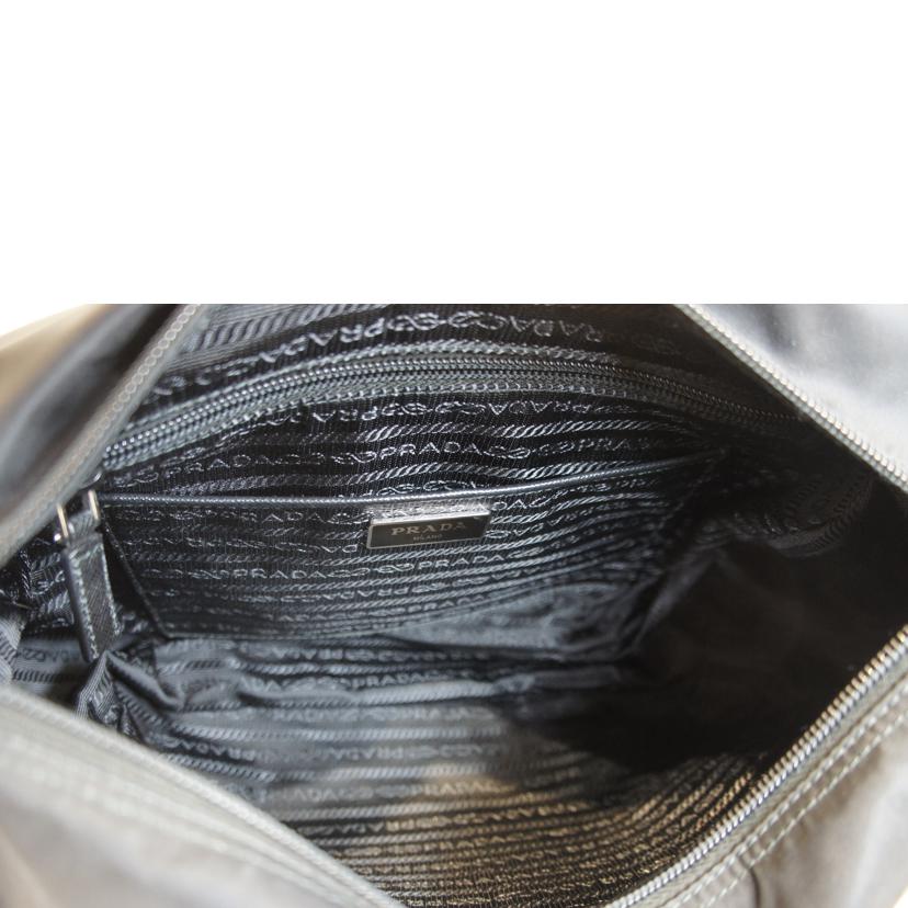 PRADA プラダ/ナイロンショルダーバッグブラック/1BD671//255/Aランク/92