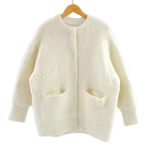 ROPE/ROPE ニットカーディガン 羊毛・アルパカ混 ホワイト サイズ38/GGL31080B//ABランク/83