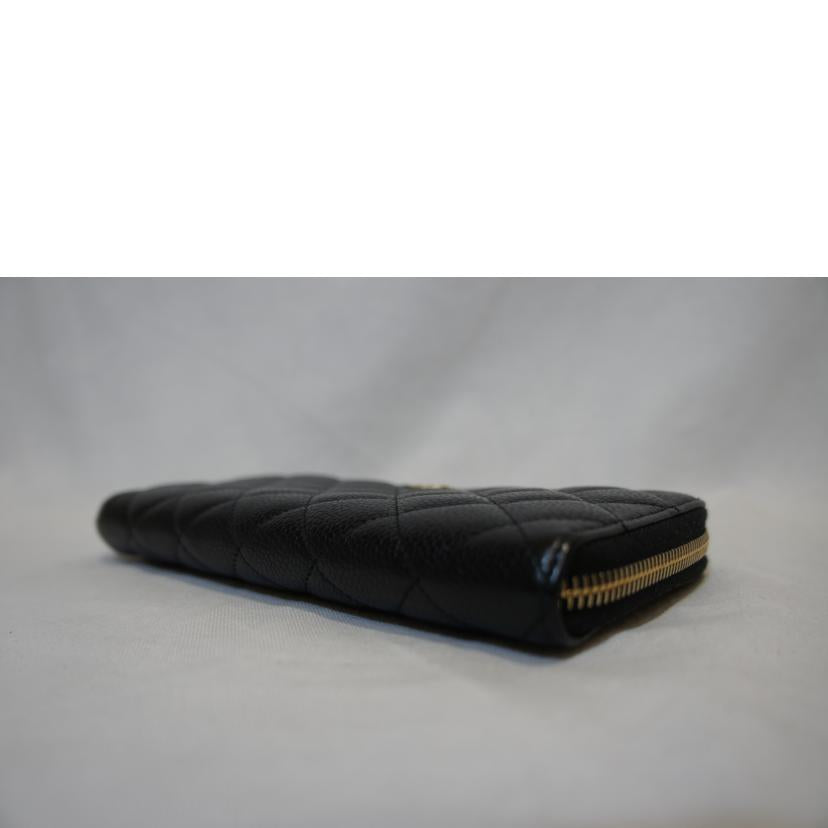 CHANEL シャネル/マトラッセラウンドファスナー長財布/キャビアスキン//23055930/ABランク/94