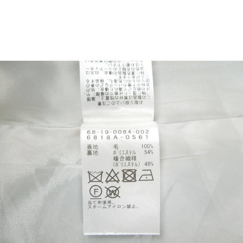 Demi -Luxe/Demi -Luxe ウールロングコート ノーカラー グレー サイズ38/6818A-0561//ABランク/83