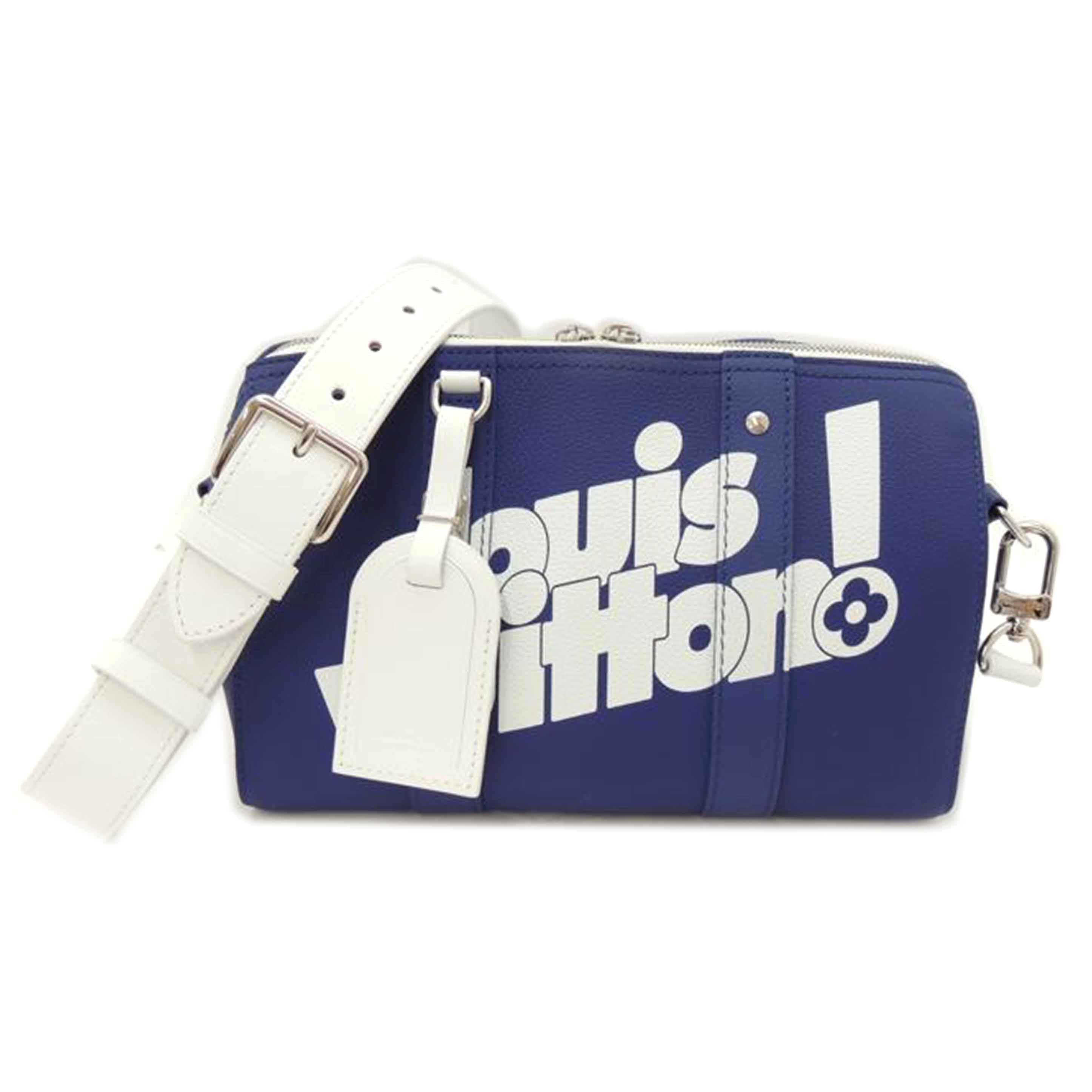 LOUIS VUITTON ルイヴィトン ミニボストン 2WAY ショルダー 斜め掛け 青 /シティ・キーポル/エブリデイLV/ブルー/M58747//RFID確認済/SAランク/69