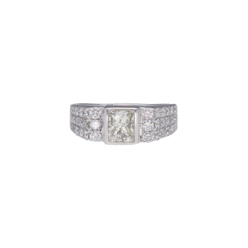 /◎ K18WGダイヤリング1.040/1.00ct//Aランク/75