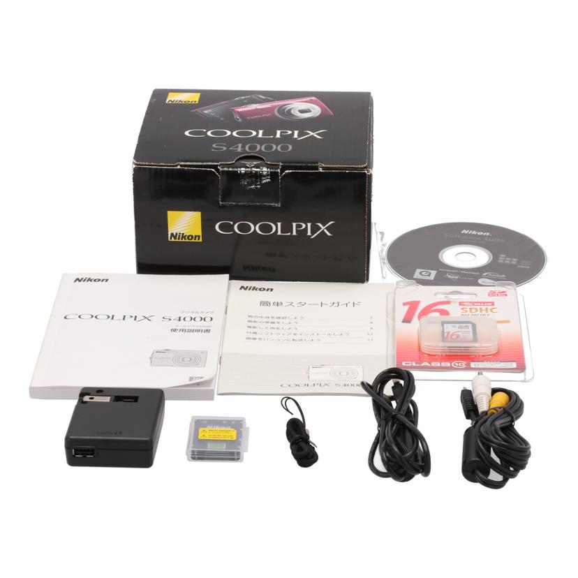 Nikon ニコン/デジタルカメラ/COOLPIX S4000//21020863/Bランク/05