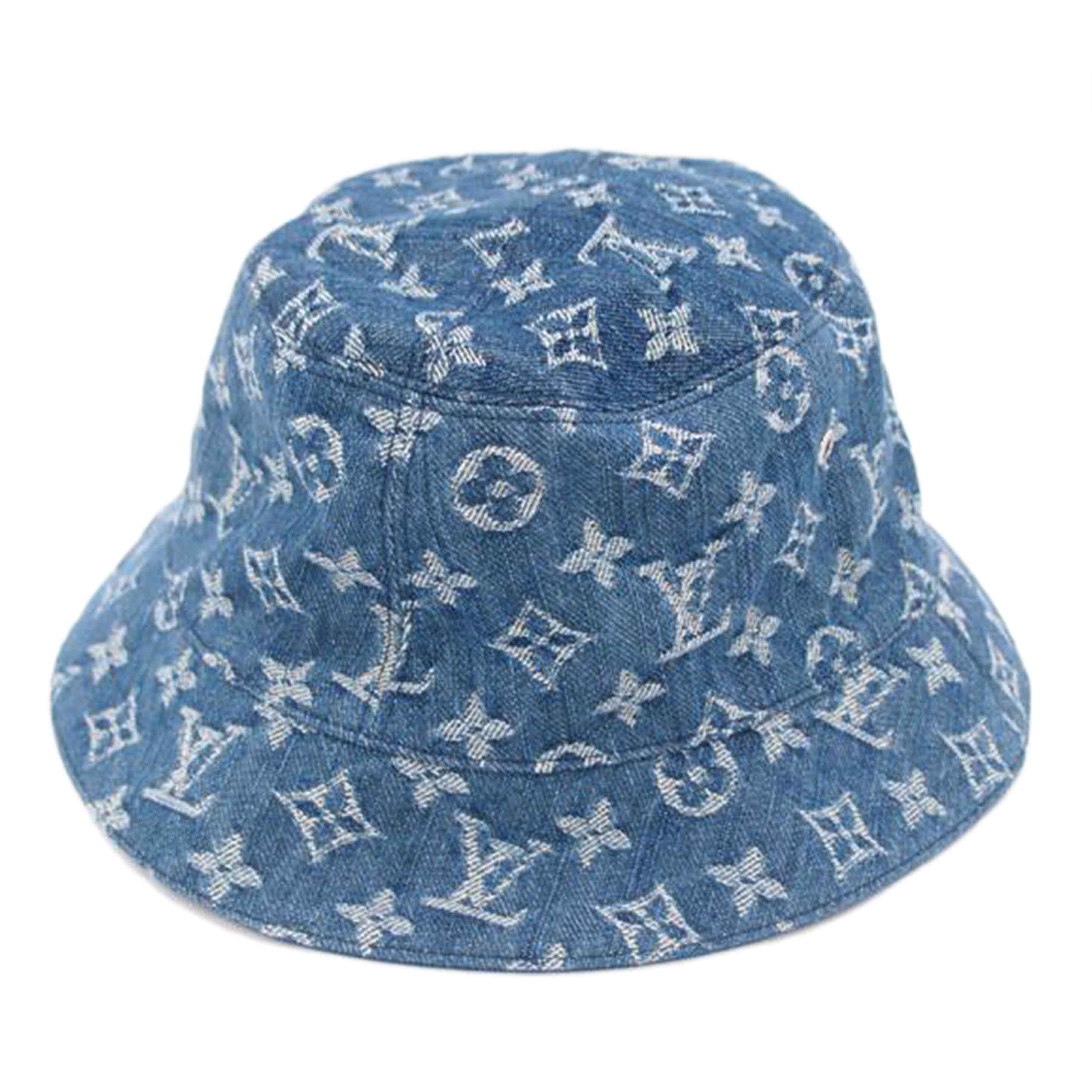 LOUIS VUITTON ルイヴィトン 青 リバーシブル /デニムハット/ポネモノグラムエッセンシャル/60/M76587//TO1220/SAランク/69