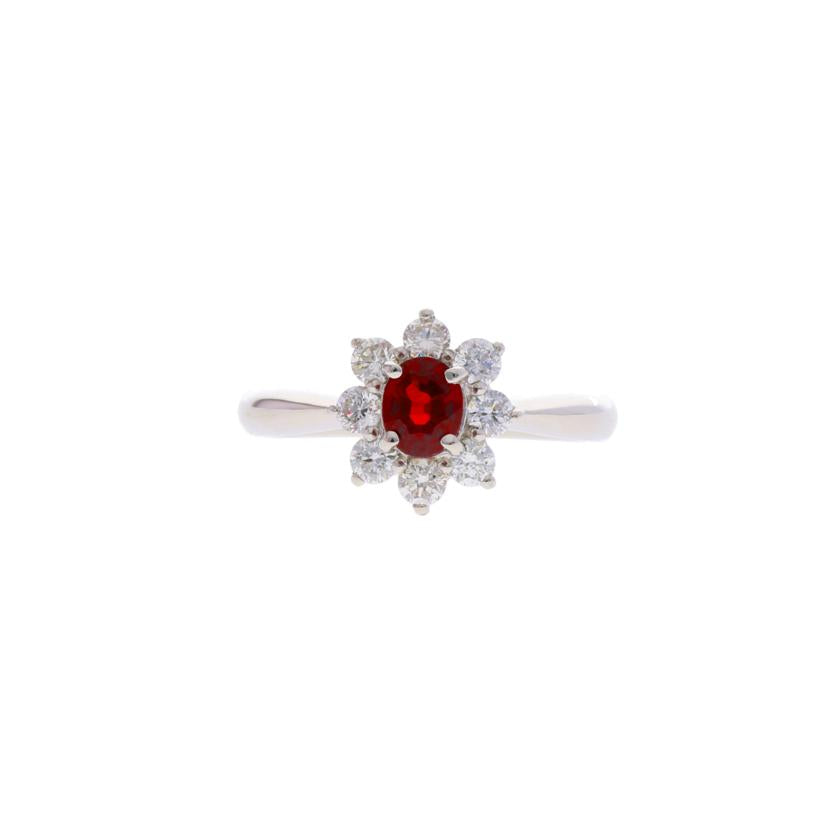 / PT900ルビーダイヤリング0.56/D0.44ct//Aランク/75