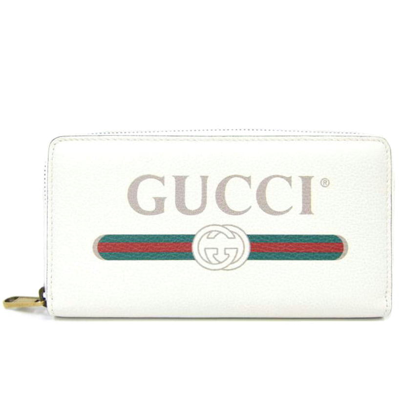 GUCCI グッチ/ロゴプリントラウンドファスナー/496317//1147/Aランク/82