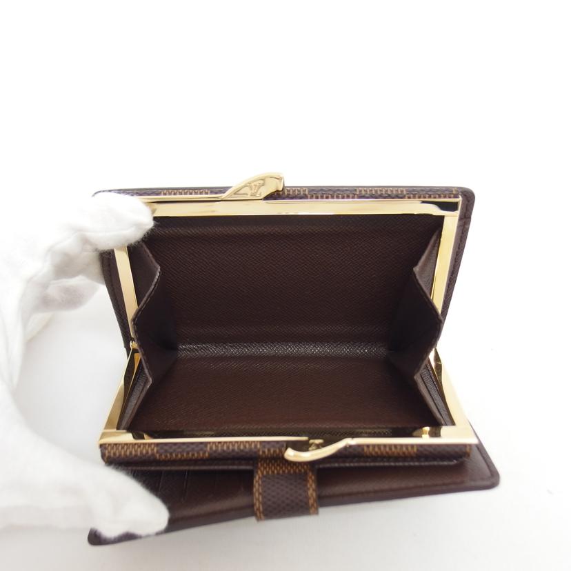 LV ルイ・ヴィトン 二つ折り財布 ブラウン/ポルトフォイユ・ヴィエノワ/ダミエ/エベヌ/N61674//MI1***/Aランク/04