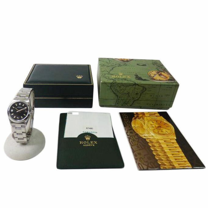 ROLEX ロレックス/オイスターパーペチュアル/黒文字盤/67480//U931791/Aランク/84