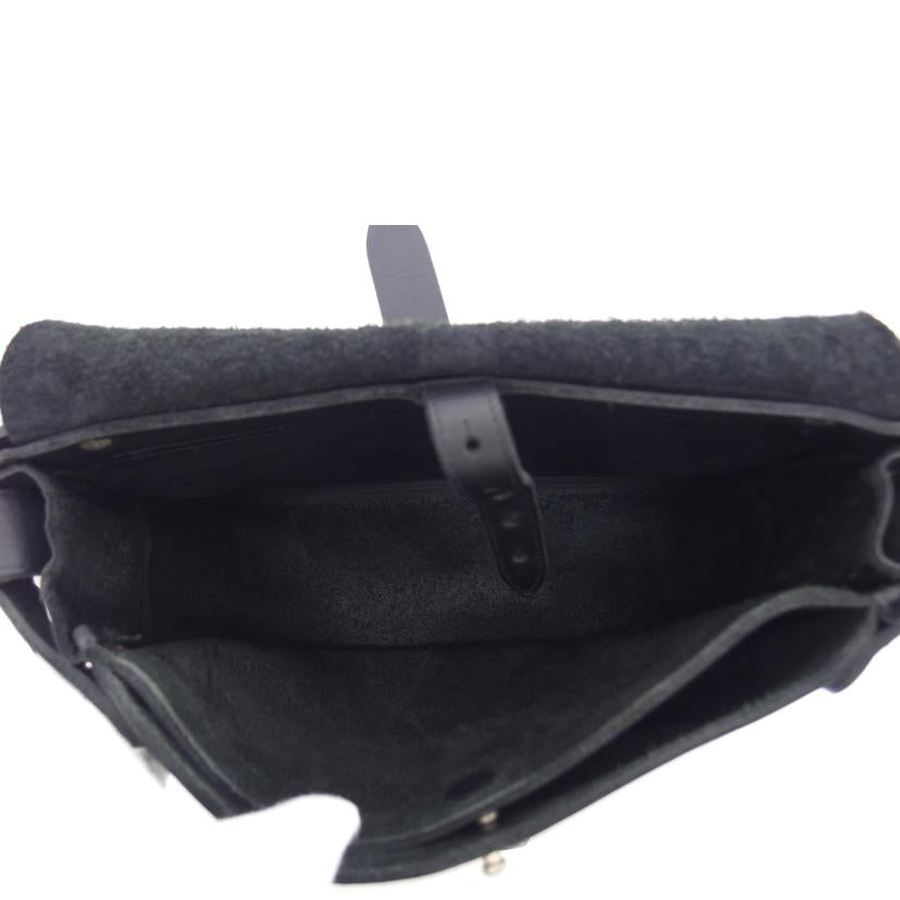 REDMOON レッドムーン/ポストマン/レザーショルダーバッグ(M)/ブラック//ABランク/04