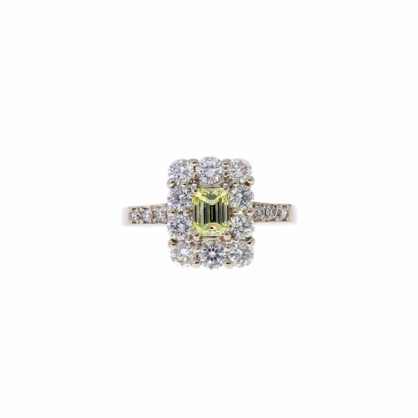 / PT900ダイヤリング0.566/1.02ct//Aランク/75