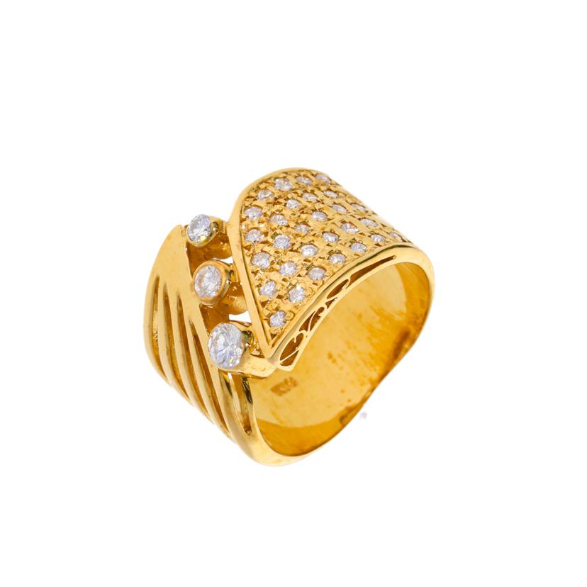 /K18ダイヤリング0.22/0.29/#11//Aランク/75