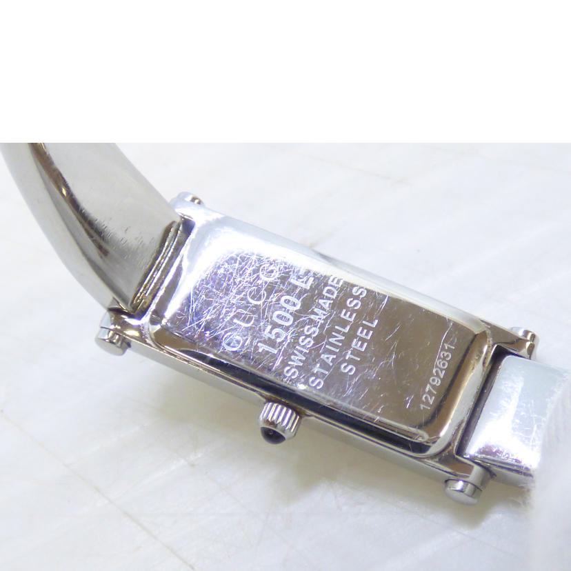 GUCCI グッチ/スクエアバングルウォッチ/1Pダイヤ/クオーツ/1500L//12792631/ABランク/64