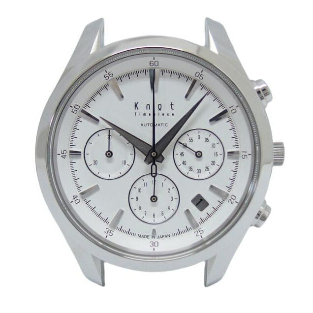 Knot ノット/クロノグラフ/ホワイト文字盤デイトウォッチ/自動巻き/ATC-40//ABランク/04