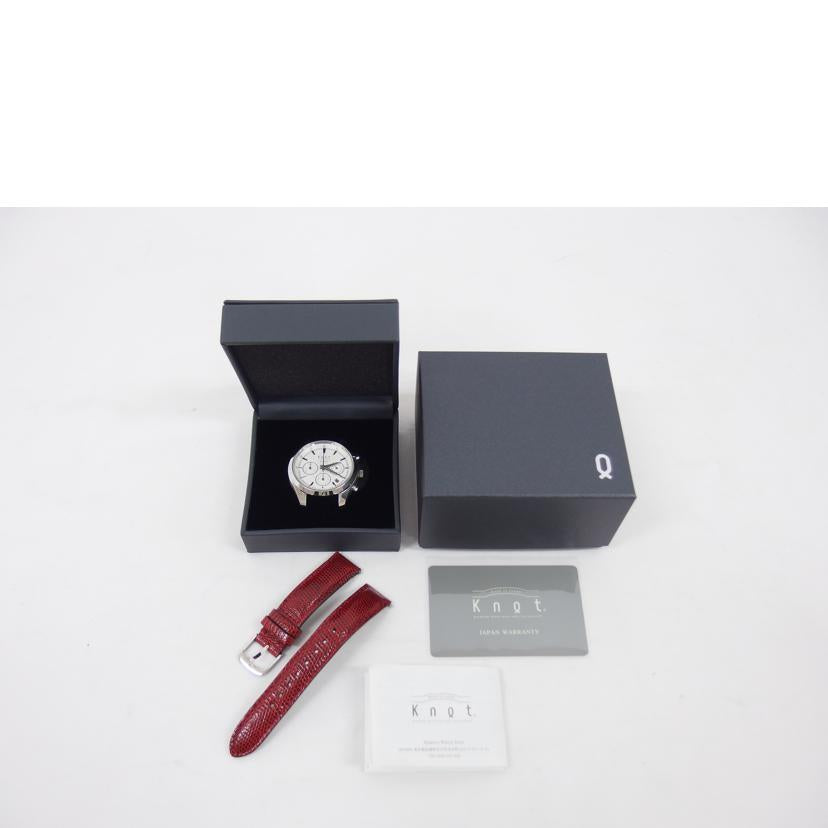 Knot ノット/クロノグラフ/ホワイト文字盤デイトウォッチ/自動巻き/ATC-40//ABランク/04