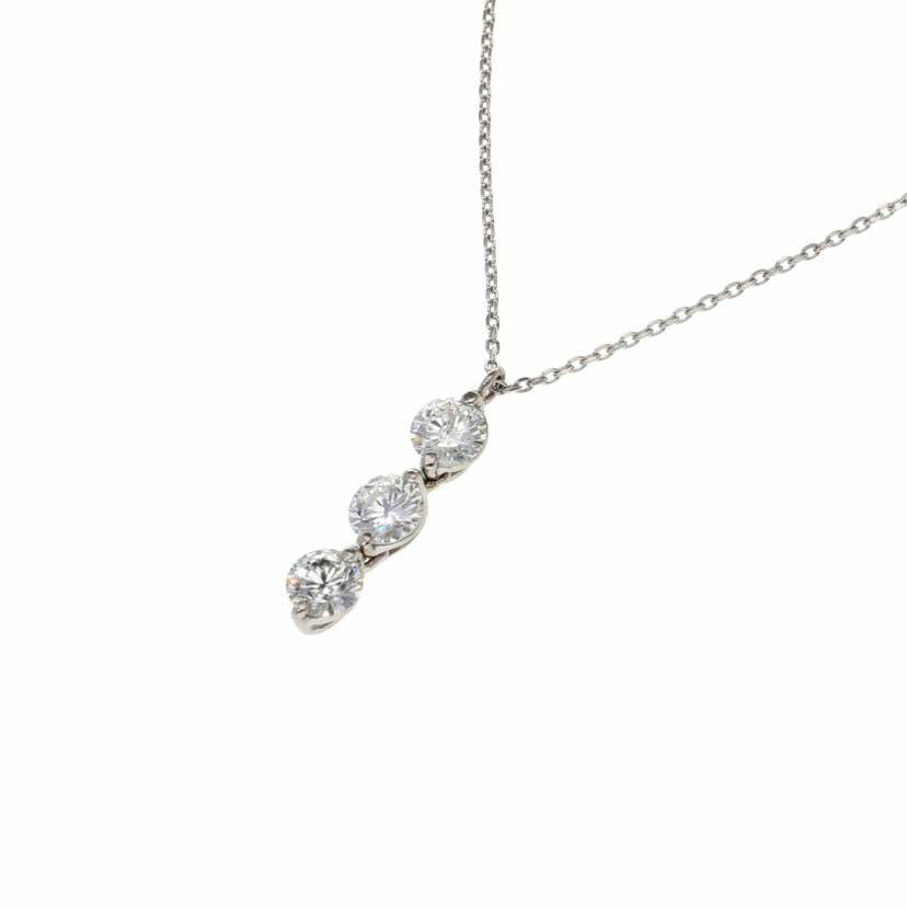 / PT900/850ダイヤネックレス1.083ct//ABランク/75