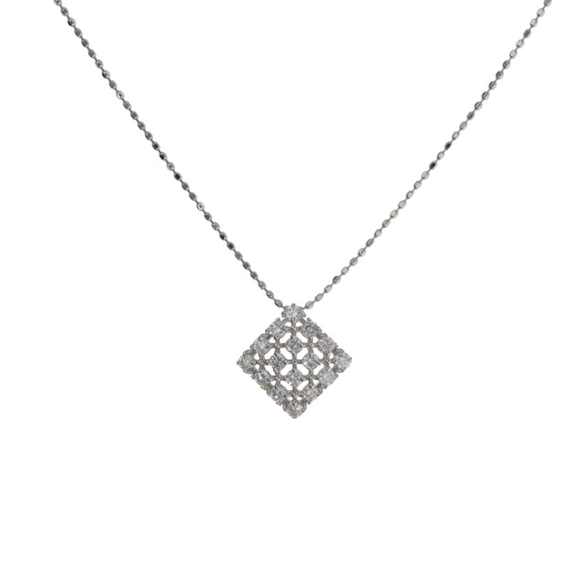 / K18WGダイヤネックレス0.30ct//Aランク/75
