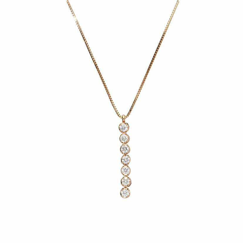 / K18ダイヤネックレス0.50ct//Aランク/75