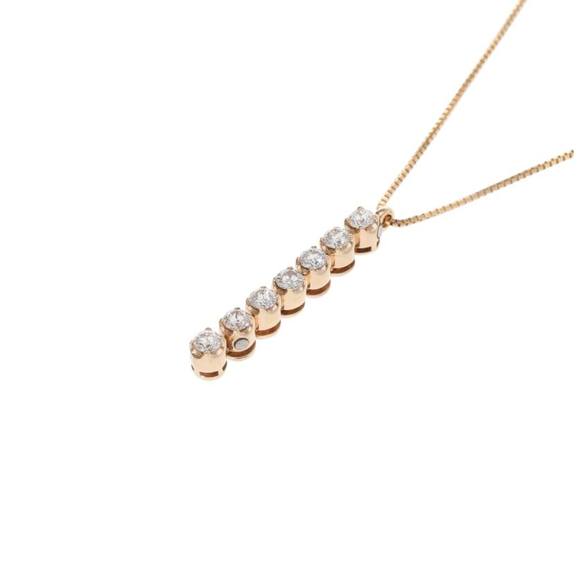 / K18ダイヤネックレス0.50ct//Aランク/75