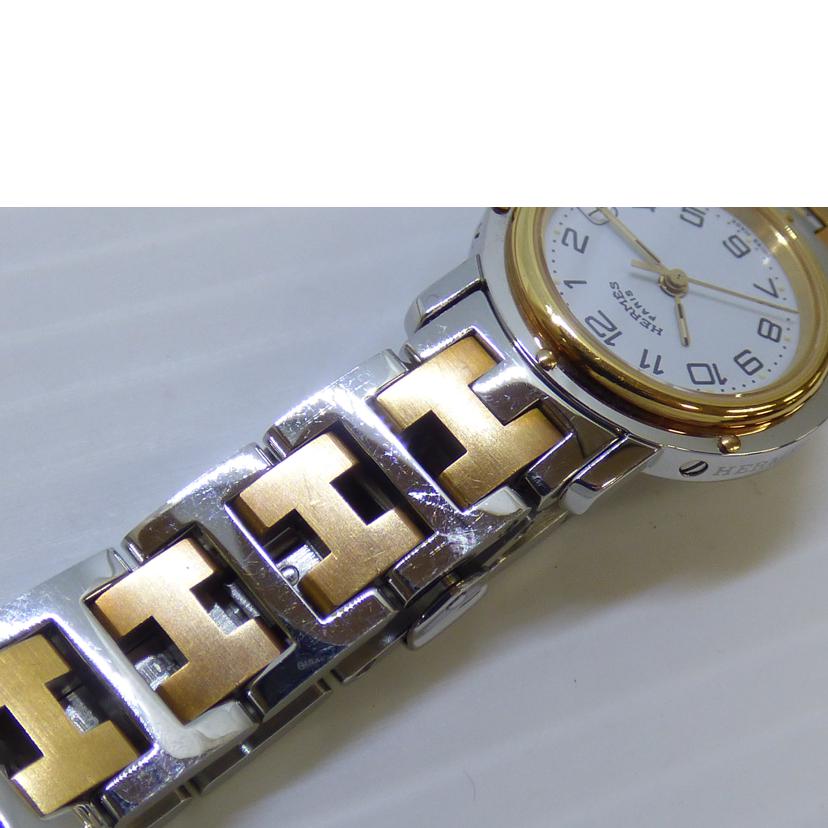 HERMES エルメス/クリッパー・ホワイト/レディース/クオーツ/CL4.220//1394053/ABランク/64