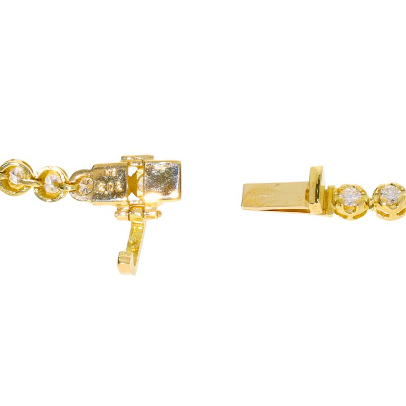 / K18ダイヤブレスレット2.02ct//Aランク/75