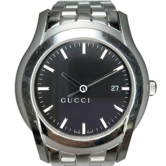 GUCCHI グッチ/Gクラス メンズ クォーツ 黒文字盤/5500XL//11785053/Bランク/52