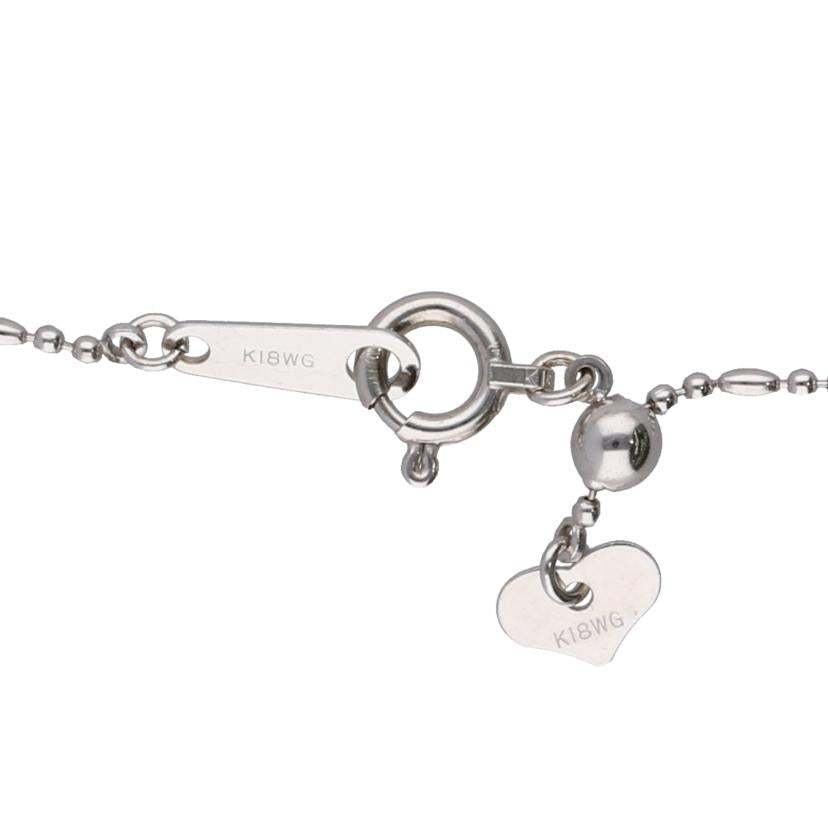 / ◎K18WGルビーダイヤネックレス0.82/D0.30ct//Aランク/75