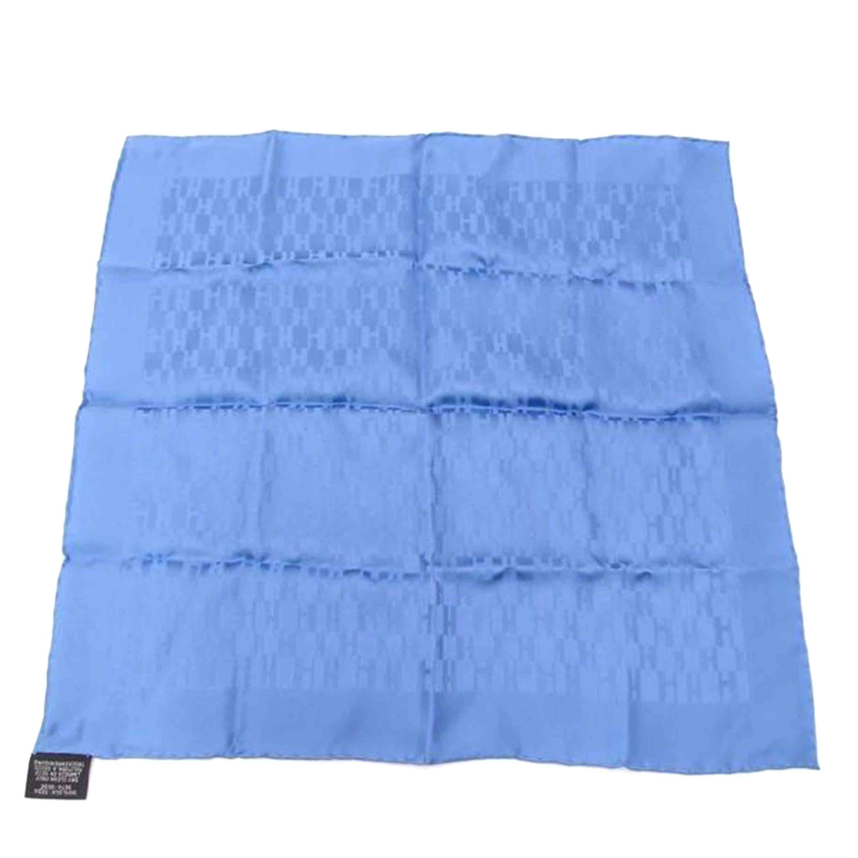 HERMES エルメス スカーフ 40cm×40cm 青 プレゼント/カレ40 H柄/ブルー//SAランク/69